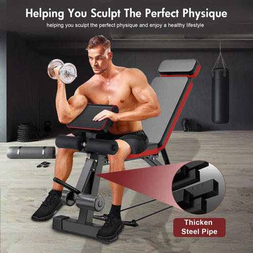 Foldable Adjustable Weight Bench